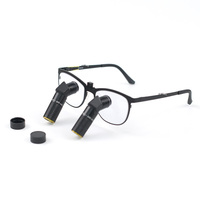 Loupes chirurgicales dentaires ergonomiques 3x 4x 5x 6x 8x 8,5x avec lentilles optiques à grossissement réglable et lampe frontale 5W