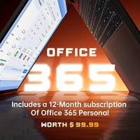 Nouvel ordinateur portable Intel I3-10100Y Dual 17,6 pouces, 16 Go de RAM, 256 Go de SSD, fonction complète Type-C, US Windows 11 Home OEM ODM Vente en gros