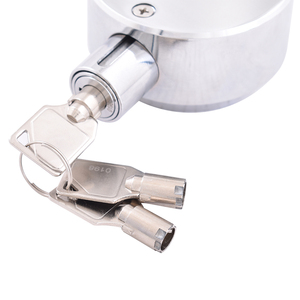 2024 Thiết Kế Mới Keyed Xe Tải Cửa Puck Khóa 73Mm Thép Chrome Mạ Rắn Brass 6-Pin Xi Lanh <span class=keywords><strong>Van</strong></span> Ổ Khóa Shackleless - Product Image 5