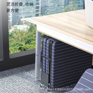 Lit pliant triple Myb 631, cadre noir, mousse bleu foncé, canapé-lit convertible inclinable pour la maison et le bureau - Product Image 5