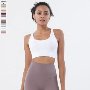 Nouveau style de soutien-gorge de sport dos croisé col en U soutien élevé sous-vêtements de fitness respirants pour femmes - Product Image 2