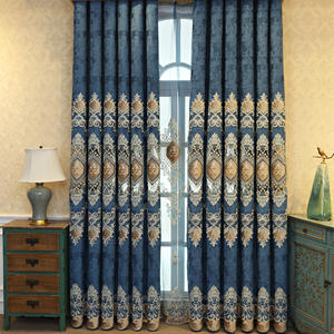 Rideaux occultants européens en chenille lourde <span class=keywords><strong>beige</strong></span>, luxe, brodés, pour <span class=keywords><strong>salon</strong></span>, chambre à coucher - Product Image 6
