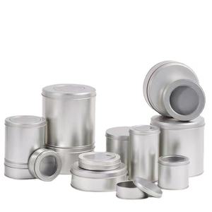 وعاء من القصدير مع غطاء, 75 × 110 منفذ المصنع عالي الجودة من معدن الذهب شمعة القصدير جرة مع غطاء - Product Image 3