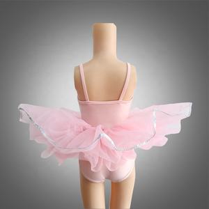 Vestidos de Baile de Jazz/Tap con Lentejuelas Brillantes para Niñas, con Falda de Tul, Traje de Ballet para Actuación - Product Image 2