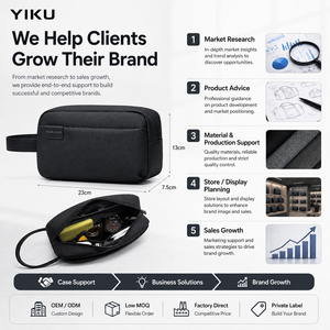 Sac à main pour <span class=keywords><strong>homme</strong></span> personnalisé YIKU, <span class=keywords><strong>pochette</strong></span> en <span class=keywords><strong>cuir</strong></span> PU, porte-monnaie, sac organisateur d'affaires, fabricant OEM ODM, fournisseur de marques privées - Product Image 5