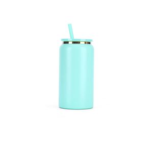 In Stock Wholesale 16oz Stainless Steel <b>Straw</b> <b>Cup</b> Double-layer Vacuum Insulated Gift <b>Cup</b> Modern Design Gold-edged Coffee <b>Cup</b> - Product Image 3