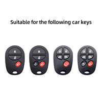 Housse de protection pour clé Toyota, compatible avec Toyota Highlander/Sequoia/Sienna/Tacoma/Tundra