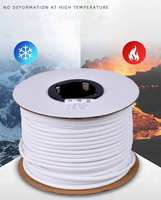 KAIMA penanda kabel Diameter dalam 10mm, penanda kabel PVC anti air sobek kabel ID tabung penanda kawat PVC Label kompatibel