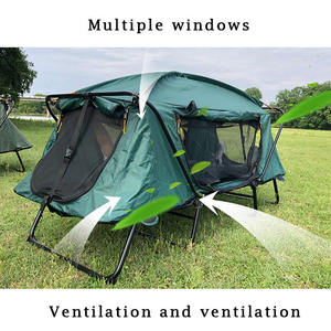 CLM Tenda da Campeggio Pieghevole Due-in-uno con Letto da Campo Portatile Impermeabile per Pesca - Product Image 2