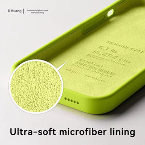 Custodia Protettiva Antiurto in Silicone Liquido di Alta Qualità per <span class=keywords><strong>iPhone</strong></span> 17 16 15 <span class=keywords><strong>14</strong></span> Pro Max con Protezione per Obiettivo Fotocamera - Product Image 5