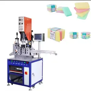 Automatic Ultrasonic Welding Machine For Sponge Scourer Pad Computerized Textile Fabric