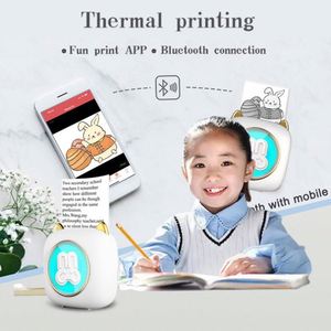 200DPI HD 프린터 200dpi 1200mAh 무선 휴대용 포켓 프린터 펀 프린트 앱 IOS 안드로이드 호환 - Product Image 5