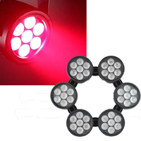 Luz LED Inteligente IP65 para Escenarios Exteriores, Luz DJ para Bodas, 7*20W RGBW/RGBWA/RGBWA+UV, Resistente al Agua, con Conectores