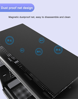 Gamer-X G Series Full Tower PC Case with Side Panel Window ATX/MATX/ITX 9 Fans 360mm Liquid Cooler Mesh Aluminum Alloy USB Stock