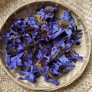 100% ab gıda sınıfı kurutulmuş mavi Lotus çiçekleri el yapımı mısır ot organik Nymphaea Caerulea tentür çay - Product Image 4