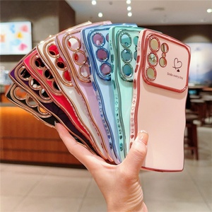 Funda de Teléfono de Lujo con Diseño de Corazón Ondulado Electrochapado para Samsung Galaxy S25 Ultra S24 S23 S22 Plus A14 A15 A24 A25 - Product Image 2