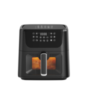 Jewin 6L Friteuse à air électrique 1600W Contrôle numérique Tpuch Cuisson sans huile Ménage Smart Air Fryer Four Appareil ménager