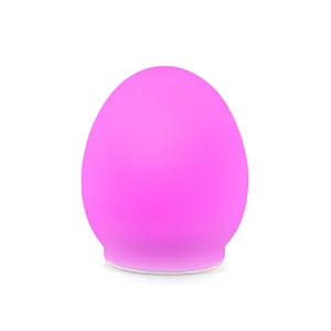 Silicone Egg Shape Custom Labels Indoor RGB LED Smart Floating Touch Sensor Rechargeable Outdoor Lighting Waterproof Lamp