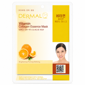 Masque facial en tissu à l'essence de collagène et vitamines 23g – Éclaircissant, raffermissant, affinant - Product Image 1