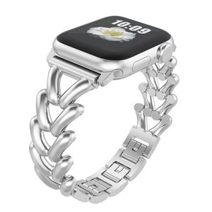 Correa Metálica Geométrica Hueca de Lujo Upro para Apple Watch Series 10 Ultra 2 49mm 46mm, Brazalete de Joyería, Repuesto para iWatch - Product Image 2