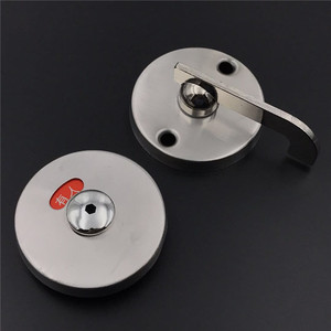 Juego de herrajes de acero inoxidable para mamparas de baño: patas de soporte gruesas, bisagras y cerraduras - Product Image 3