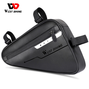 กระเป๋าจักรยานทรงสามเหลี่ยมกันน้ำ 3 ลิตร WEST BIKING พร้อมแถบสะท้อนแสง อุปกรณ์เสริมจักรยานแบบพกพา - Product Image 6