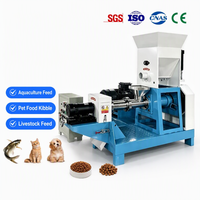 Extrudeuse de nourriture pour animaux de compagnie à double vis, extrudeuse de nourriture flottante pour poissons, extrudeuse de traitement de la nourriture pour poissons