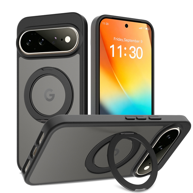 Wholesale Magnetic 360 Rotating Ring Stand Phone Case Shockproof Protective Cover Wireless Charging for Google Pixel 11 Pro XL