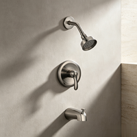 Ensemble de douche mural thermostatique moderne en laiton de haute qualité, multifonctionnel, avec pommeau de douche pluie haute pression et robinet