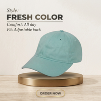 Sombrero de papá liso sin estructura de 6 paneles, bordado personalizado, gorra de béisbol ajustable de tamaño para niños