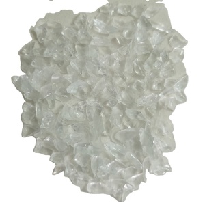 glass culet and blue green clear transparent glass crushed stone aggregate beads for tiles and terrazzo floor