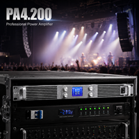 Amplificateur de puissance numérique DJ 4 canaux 2000W avec écran LCD, amplificateur professionnel 8 ohms pour caissons de basses, enceintes PA