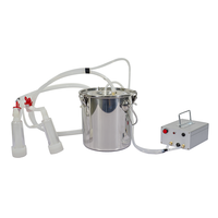 Machine à traire électrique rechargeable 12V pour vaches et chèvres, avec petits seaux de 7L et 14L