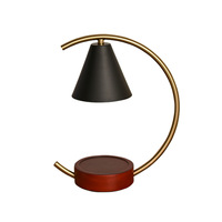 Lampe chauffe-cire élégante en fer avec ampoule halogène, moderne, blanc chaud, pour chambre à coucher