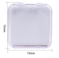 Presse en plastique sur la boîte de rangement des ongles affichage conteneur de stockage ongles étuis d'emballage pour Salon maison bricolage ongles fournitures