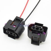 1J0973202 Connecteur de réservoir de liquide de refroidissement à 2 broches pour Audi VW Jetta Golf 1J0 973 202