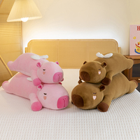Peluche Capybara Ange Personnalisée en Gros, Jouet en Coton PP Doux pour Cadeaux Enfants et Anti-Stress