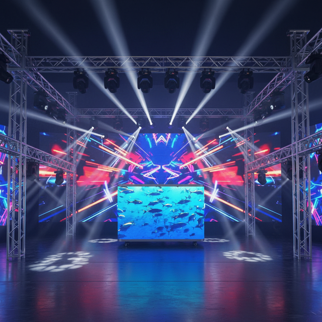 LED Curved Foldable DJ Booth Movable Standing DJ Console Stand Easy Assemble Retail Store Elevator Live Shows Bar