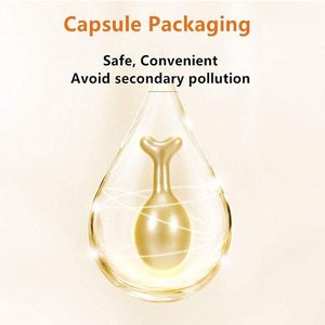 Capsule di siero <span class=keywords><strong>viso</strong></span> al fullerene e placenta con niacinamide, anti-età, antirughe, idratante, riparatore, olio essenziale per il <span class=keywords><strong>viso</strong></span>, OEM - Product Image 2