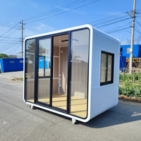 Kit de maison conteneur préfabriquée modulaire moderne à prix d'usine, mini-appartement en acier portable avec salle de bain et cuisine