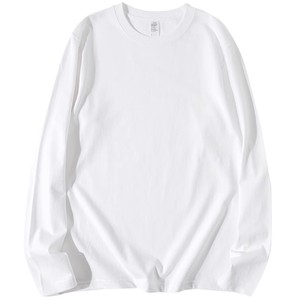 <span class=keywords><strong>Camiseta</strong></span> de Manga Larga Blanca de Algodón Puro para <span class=keywords><strong>Mujer</strong></span>, Estilo Casual, Otoño, Capa Base, Sin Planchado, Modelo No. Muguyu 260604195 - Product Image 5