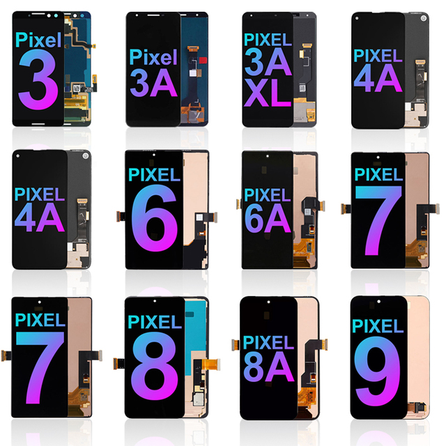 Original Quality Google Pixel Full Models OLED LCD Screen Replacement with Frame