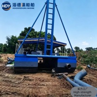 Draga de succión a chorro, barco de bombeo de arena, embarcación de dragado personalizable para proyectos en África, Sudamérica y Norteamérica
