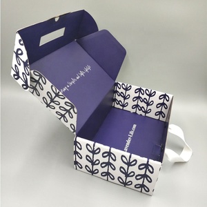 Kích Thước Tùy Chỉnh Lớn Gói Phẳng Tự Khóa Sóng Vận Chuyển Mailer Box Với Xử Lý - Product Image 2