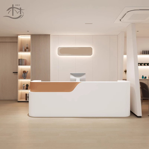 Mostrador de Información de Diseño Personalizado, Mostrador de Recepción Blanco de Forma Estándar <span class=keywords><strong>para</strong></span> Salón - Product Image 2