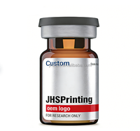 Étiquettes autocollantes en PET, BOPP, PVC, PE, vinyle pour logo, flacons de 2 ml, 3 ml, 5 ml, emballages de peptides