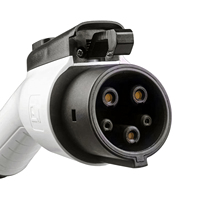 Câbles de charge pour véhicules électriques OEM Type 2 vers Type 1, 32A, IP65, couleur personnalisable, TPU+Cuivre, norme J1772 US/EU, câble de charge pour voiture électrique