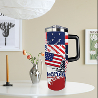 Gobelet isotherme en acier inoxydable personnalisé de 30 oz, drapeau américain, 250e anniversaire des États-Unis |   Gobelet isotherme imprimé UV patriotique |   Durable et écologique