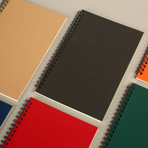 Carnet à spirale Yangbang A5, style simple, reliure à anneaux en fer, 50-100 pages, papier Daolin, pour notes de réunion, études étudiantes - Product Image 3