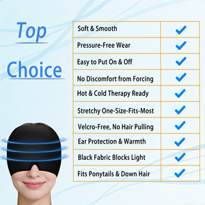 Gorro de Compresión Ultraflexible <span class=keywords><strong>para</strong></span> Terapia de Frío y Calor, Alivio de la Migraña y <span class=keywords><strong>el</strong></span> Estrés - Product Image 6